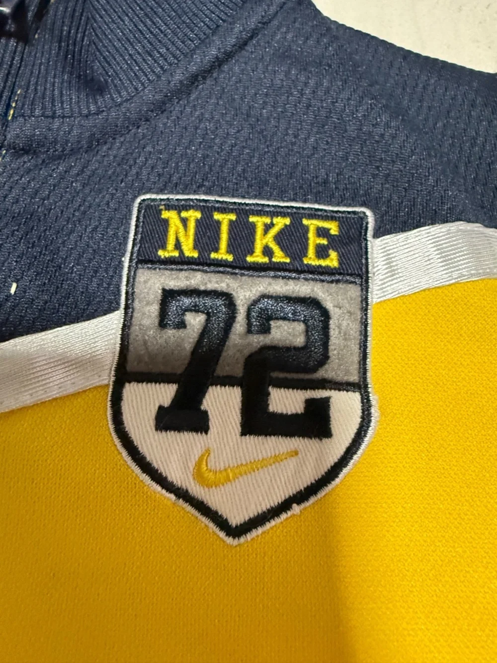Nike 18M Yellow Blue Zip Up Jacket 72 Logo